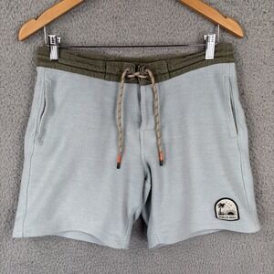 Howler Bros Shorts Mens 30 Light Blue Fleece Heed The Call Drawstring Pockets